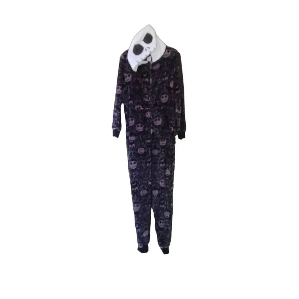 Disney The Nightmare Before Christmas Plush Hooded Sleepware-Loungewear suit M - Picture 2 of 13